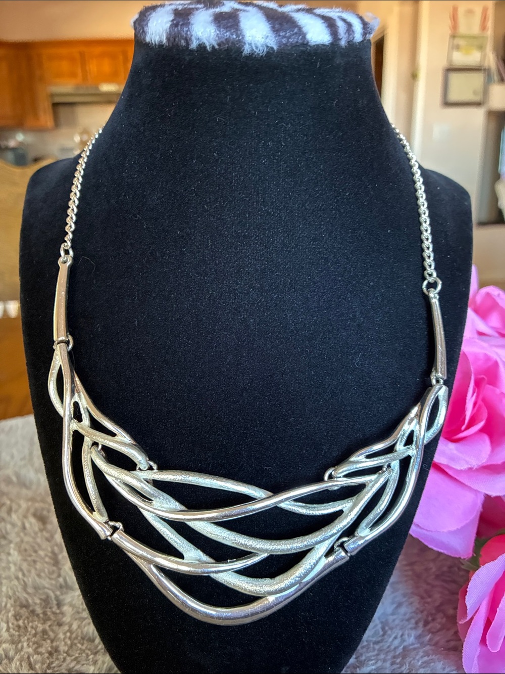 Silver Multi-Strand Wave Necklace - Women Jewelry